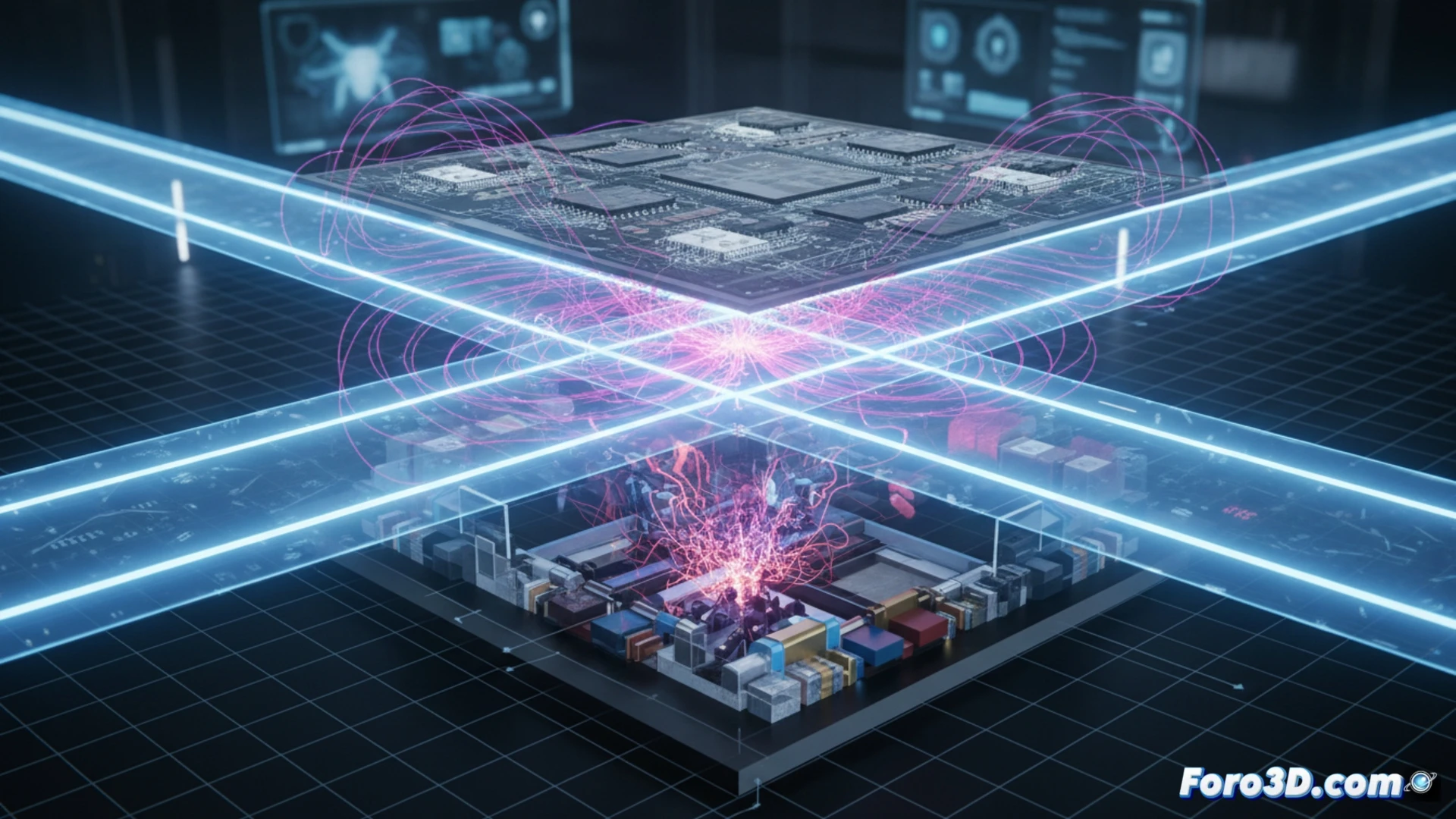 Modelado 3D de falla magnética en sistema de levitación para semiconductores con sensores Hall y MOSFETs