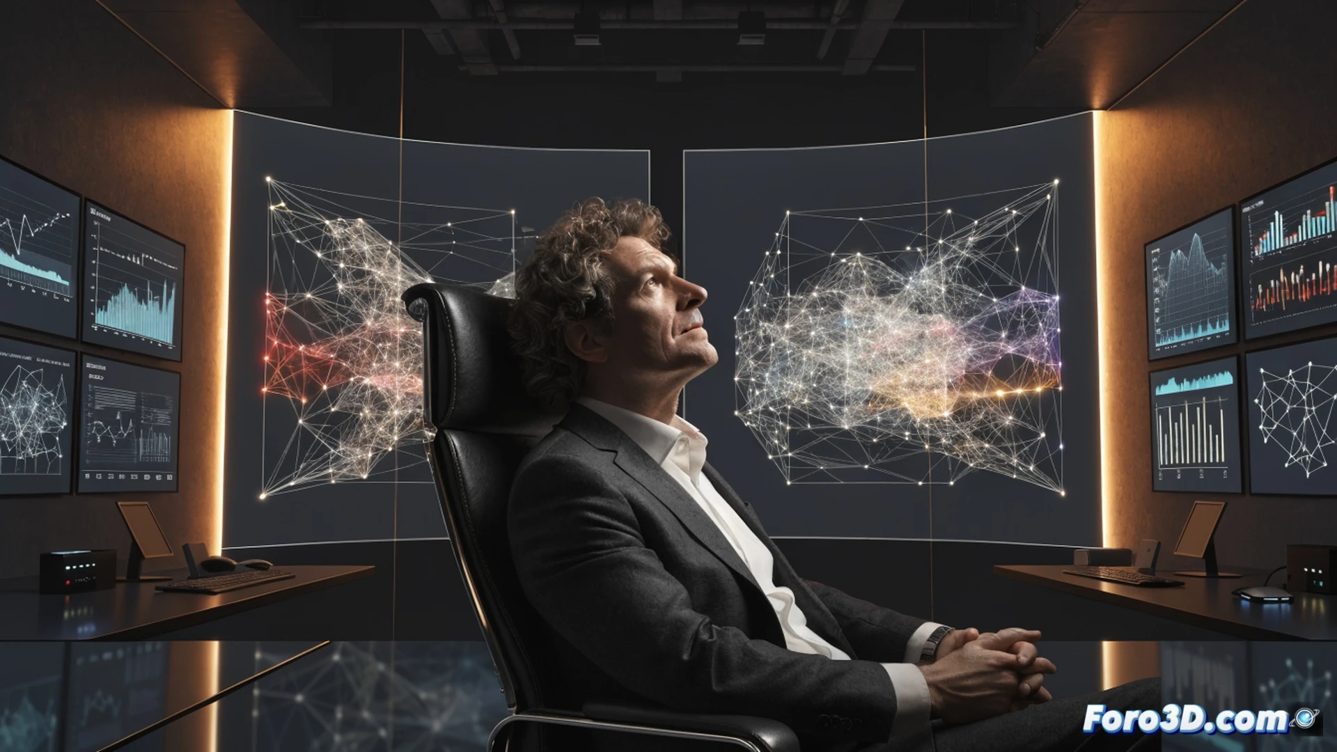 Photorealistic technical illustration of a digital privacy courtroom scene, a gavel made of encrypted binary code striking a glowing data block, shattered fragments transforming into transparent shield symbols, a holographic GDPR document floating above a wooden bench, cybersecurity network lines connecting judge’s console to server racks in background, dramatic blue and amber lighting casting shadows across polished surfaces, cinematic composition with depth of field, ultra-detailed legal and hardware elements, demonstrating transition of authority in data protection oversight