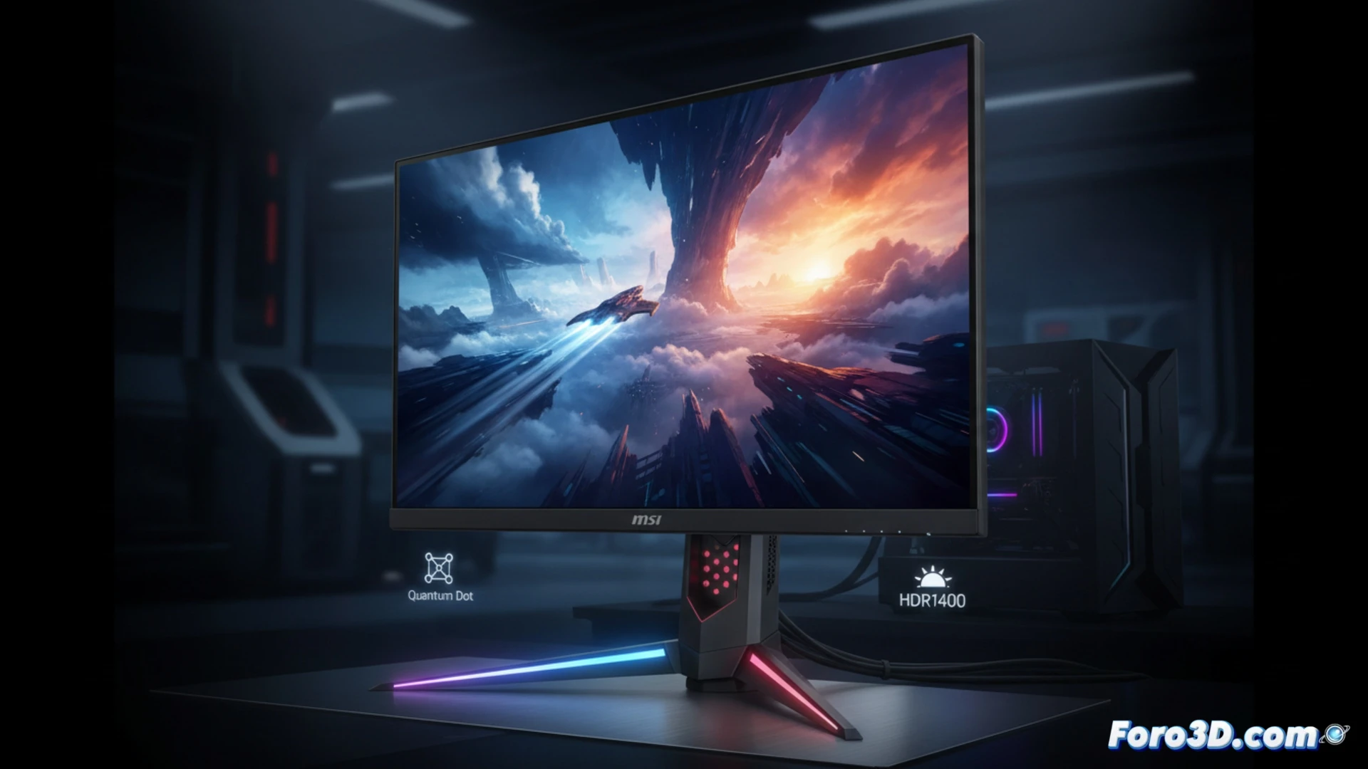 Monitor gaming MSI MPG 271KRAW18 con pantalla 5K, 180 Hz y Mini LED. Modo dual: 5K/180Hz o 1440p/330Hz.