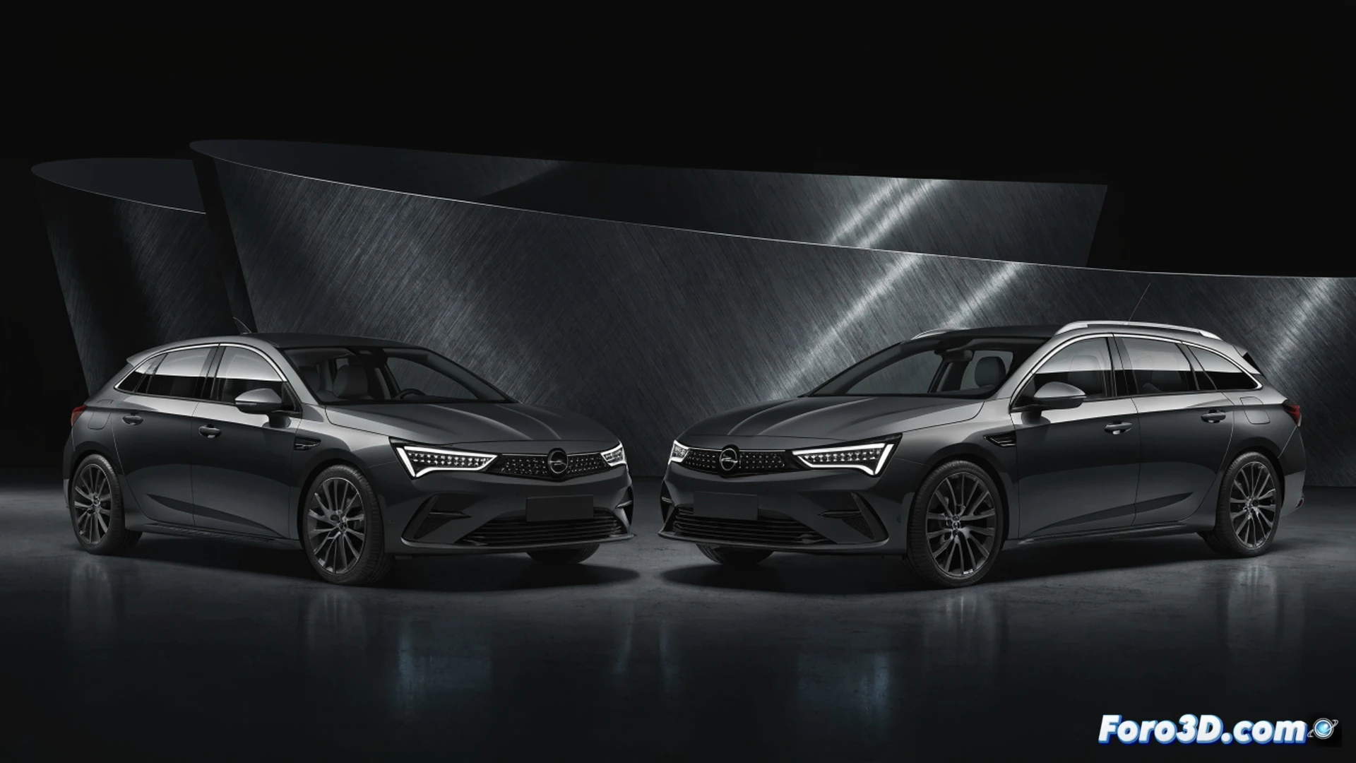 Opel Astra renovado en carretera nocturna, faros LED matriciales Intelli-Lux activos durante un adelantamiento, haz de luz adaptativo evitando deslumbrar al vehículo que viene de frente, mientras el asfalto mojado refleja la iluminación dinámica, mostrando el proceso de corte preciso del haz en tiempo real, detalle técnico del módulo óptico con lentes y microespejos visibles en primer plano, estilo cinematográfico photorealistic, ambiente oscuro con contrastes brillantes, texturas metálicas y vidrio pulido, escena nocturna urbana con señalización vial reflejada
