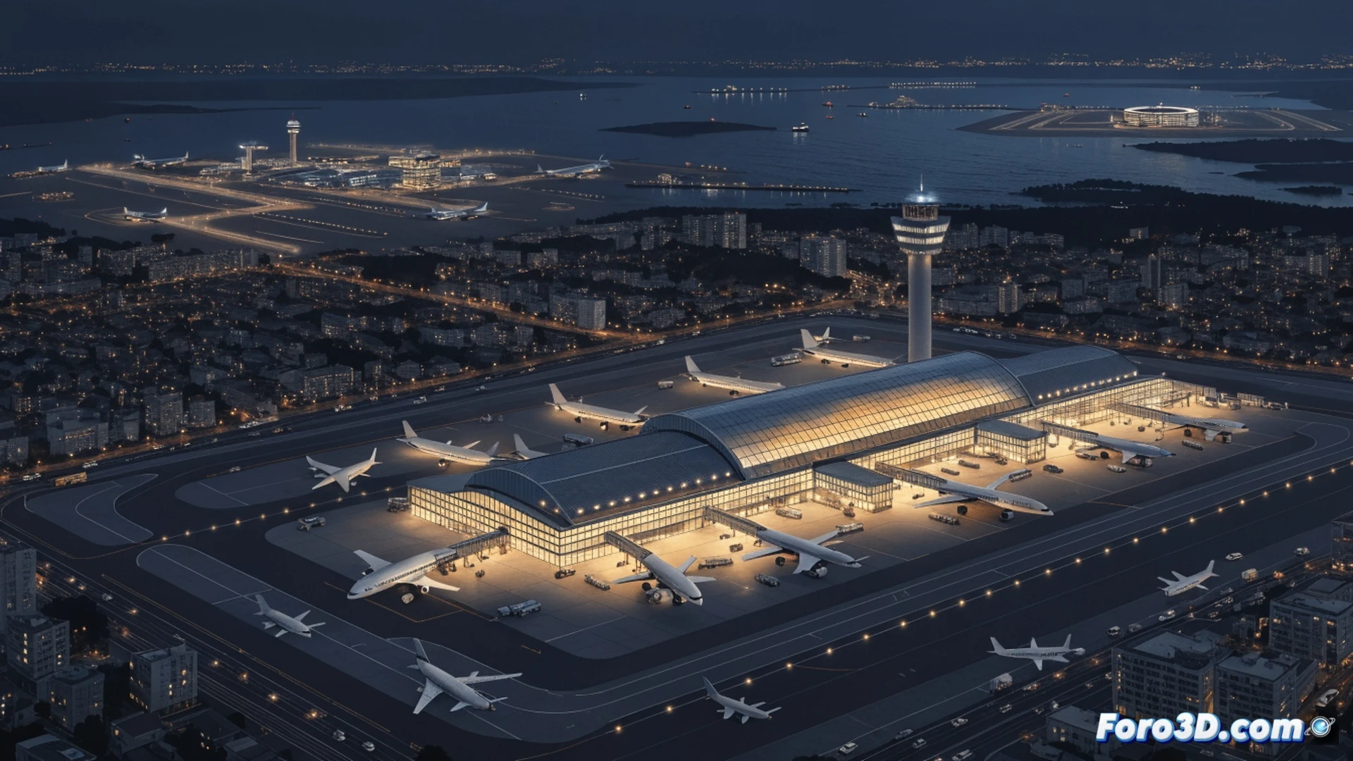Japanese airport terminal interior scene, passengers walking through a pristine concourse with real-time flight information screens showing green ON-TIME status for multiple departures, airport staff checking tablet devices near a digital punctuality ranking board displaying Osaka Itami at top position, sleek modern architecture with polished floors reflecting soft ambient lighting, clean signage in Japanese and English, travelers with carry-on luggage moving efficiently through automated boarding gates, photorealistic architectural visualization, warm golden hour light through floor-to-ceiling windows, ultra-detailed terminal infrastructure, professional cinematic composition
