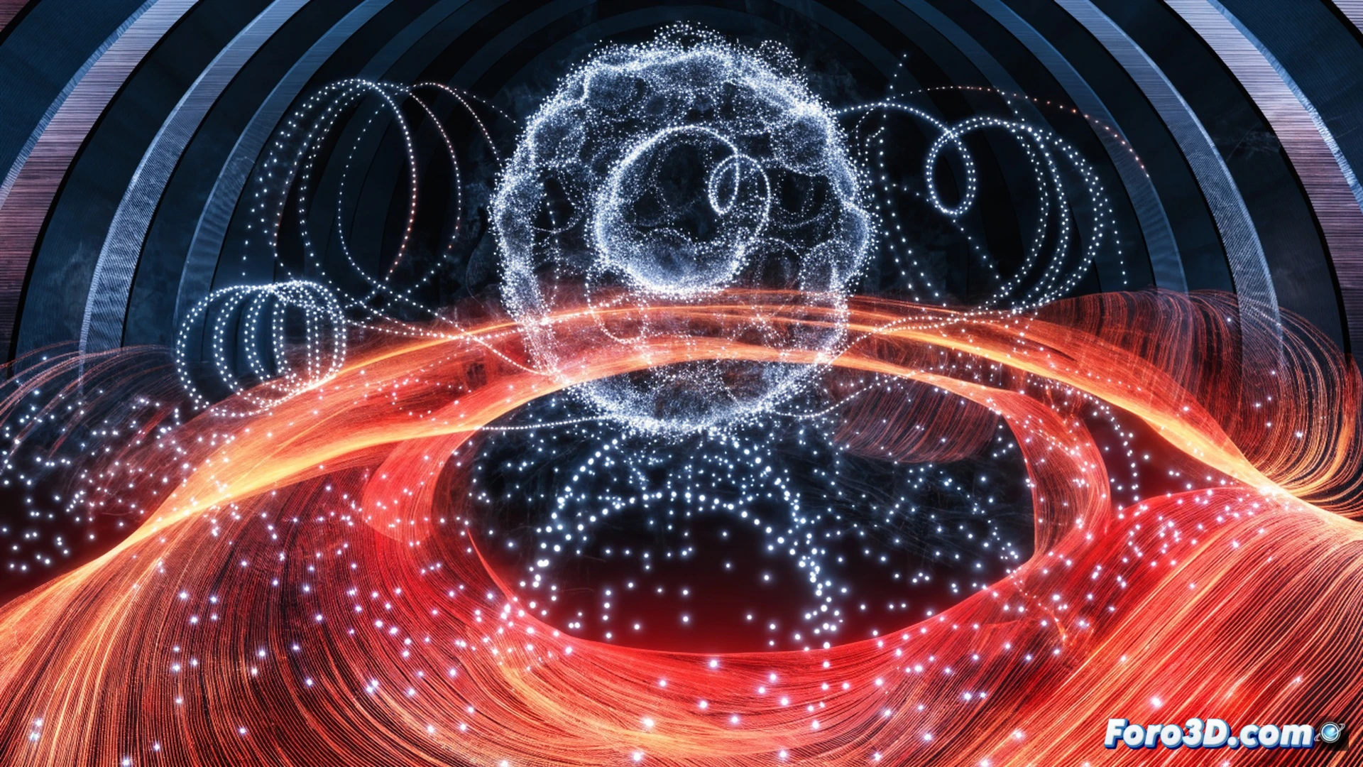 Inside view of a tokamak fusion reactor chamber, glowing plasma core with visible alpha particle trajectories spiraling outward, turbulent eddies being smoothed and dissipated by alpha particle interactions, heat waves radiating from the plasma edge, technical engineering visualization, cross-section of reactor wall with diagnostic sensors and magnetic coils, realistic plasma physics simulation, dramatic blue-orange lighting, metallic interior surfaces reflecting plasma glow, photorealistic scientific render, ultra-detailed fusion device components