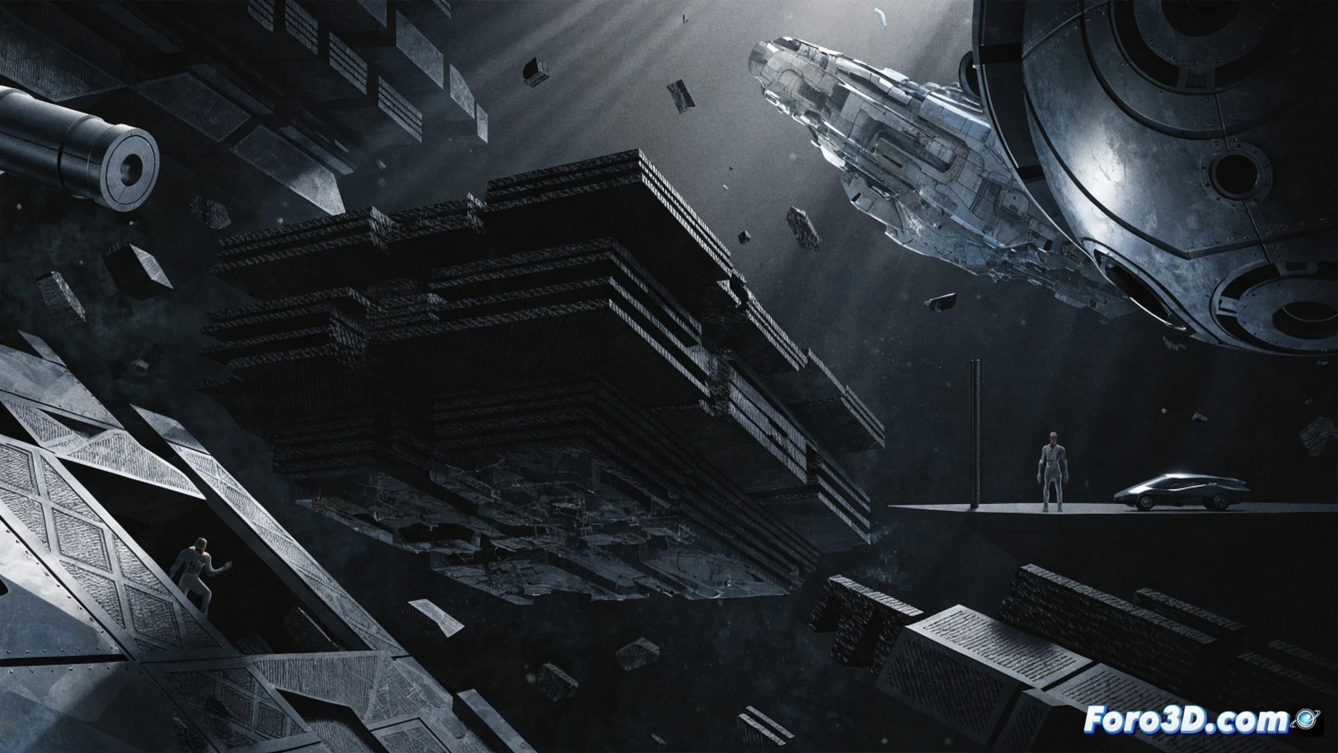 cinematic scene of a futuristic TV production set in limbo, a script page being torn apart by a glowing digital eraser tool on a tablet, a director s chair labeled with a faded show logo, rewinding timeline on a monitor showing a blank 2029 calendar, abandoned camera rigs and tangled cables in a dark studio, holographic storyboard fragments floating mid-air, photorealistic technical visualization, cold blue and amber lighting, dust particles suspended in still air, ultra-detailed sci-fi production equipment