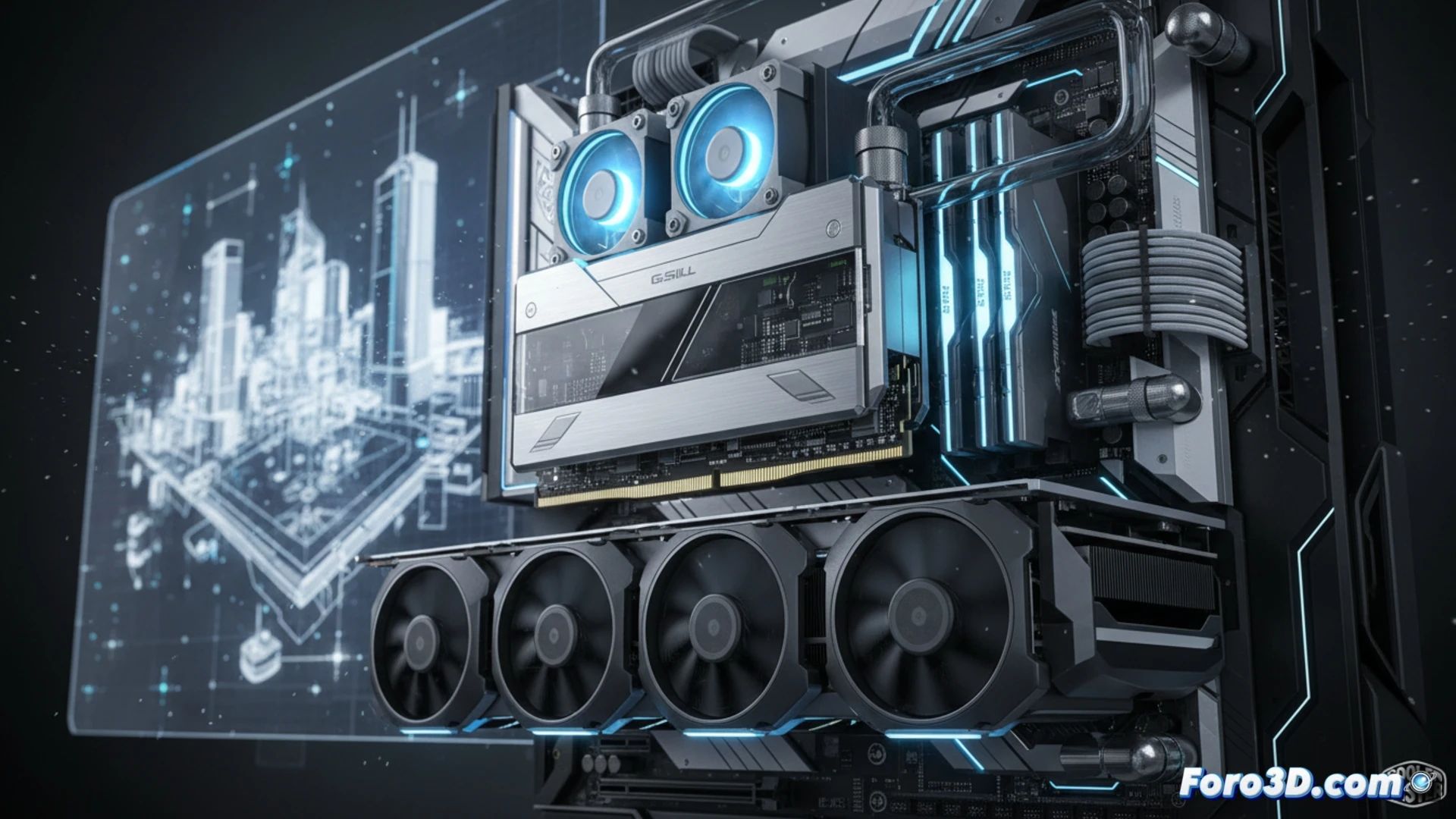 Prototipo RAM DDR5 con ventilador integrado de Cooler Master y G.Skill en Computex 2024
