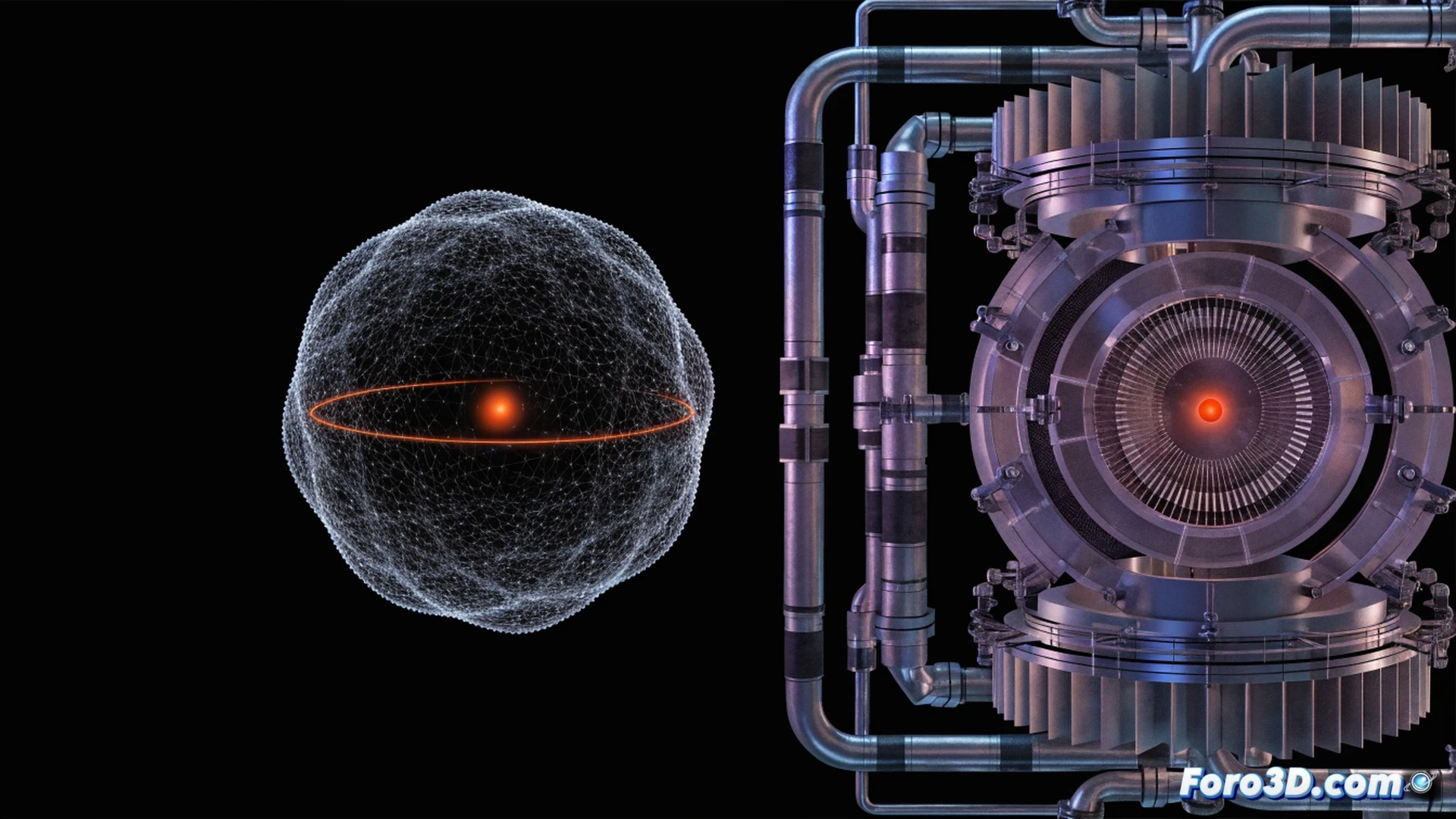 nuclear clock mechanism assembly, physicist adjusting a laser array focused on a thorium-229 crystal lattice suspended in a vacuum chamber, atomic nucleus energy transition visualized as a glowing blue resonance wave inside a transparent shield, oscilloscope displaying ultra-precise frequency spikes, GPS satellite hologram floating above the device, technical engineering visualization, photorealistic lighting, metallic and glass components with intricate wiring, clean-room environment, blue and white color palette, cinematic depth of field
