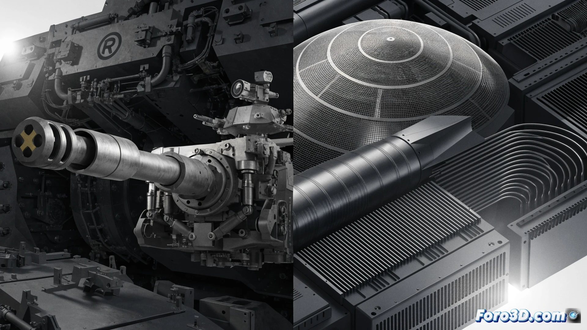 Rheinmetall factory floor in Japan, Japanese and German engineers collaborating over a partially assembled military vehicle chassis, robotic arms welding armor plating while holographic blueprints display joint defense specifications, workers inspecting precision components and electronic systems, industrial lighting casting sharp shadows on metallic surfaces, photorealistic engineering visualization, detailed mechanical structures, sparks from welding process, digital interfaces showing real-time data, high-tech manufacturing environment, collaborative action between multinational teams