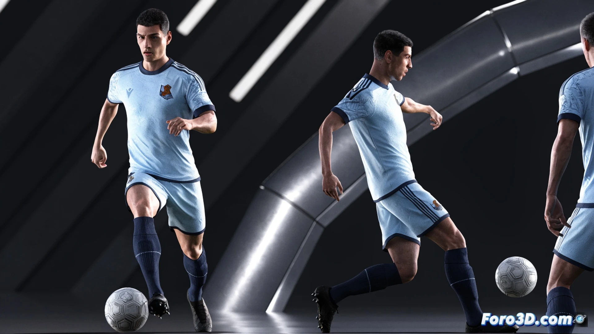 Soccer player in motion on green pitch, tactical 3D heatmap overlay showing movement from left flank to central midfield, glowing passing lines connecting to teammates, defensive shape shifting into attacking diamond, hybrid role visualization with positional arrows, cinematic technical illustration, realistic stadium lighting, dynamic action freeze-frame, detailed player silhouette with translucent positional zones, photorealistic sports analysis render