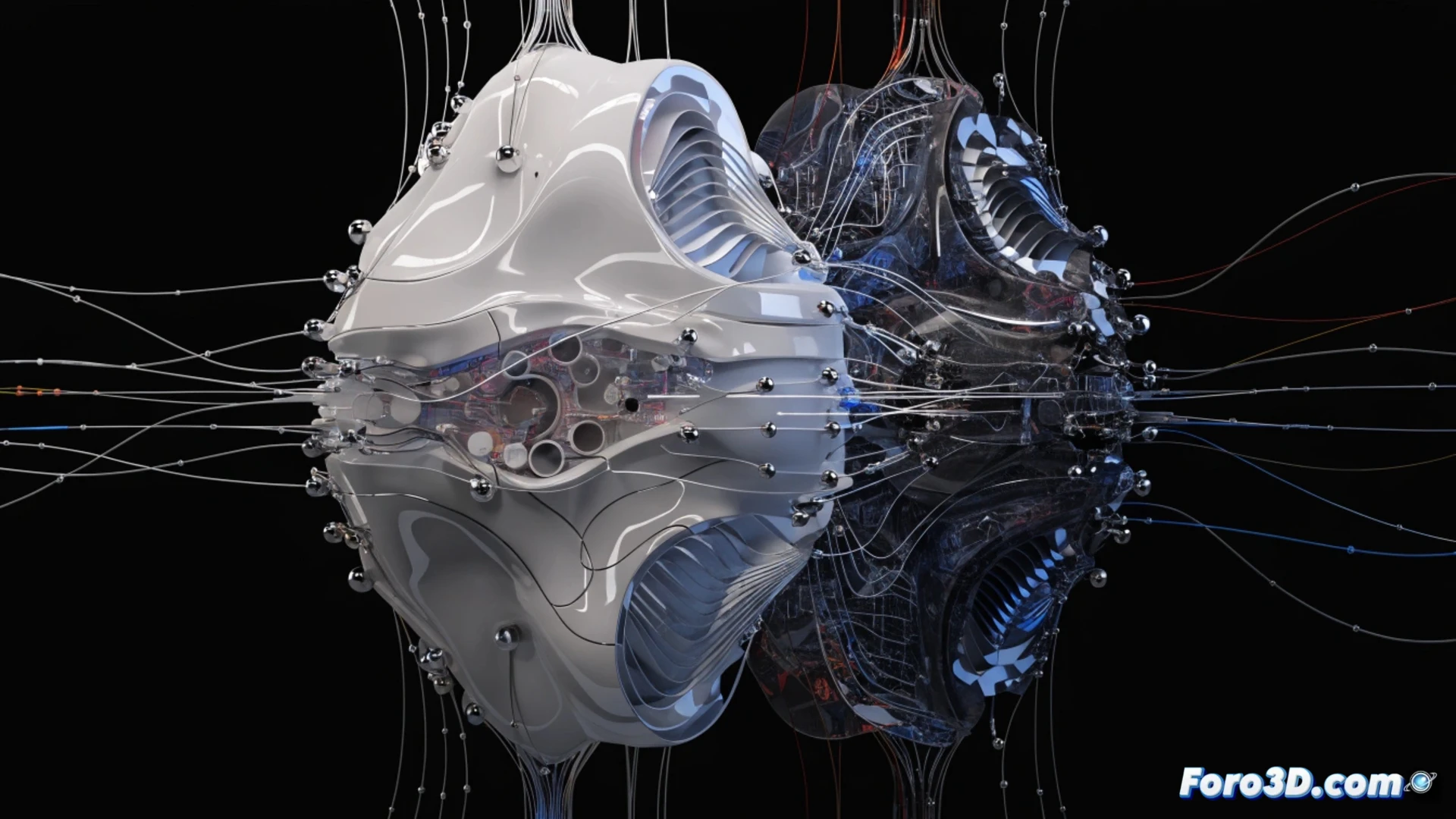 Simulación 3D de páncreas artificial con sensores y bomba de insulina en entorno virtual biomédico
