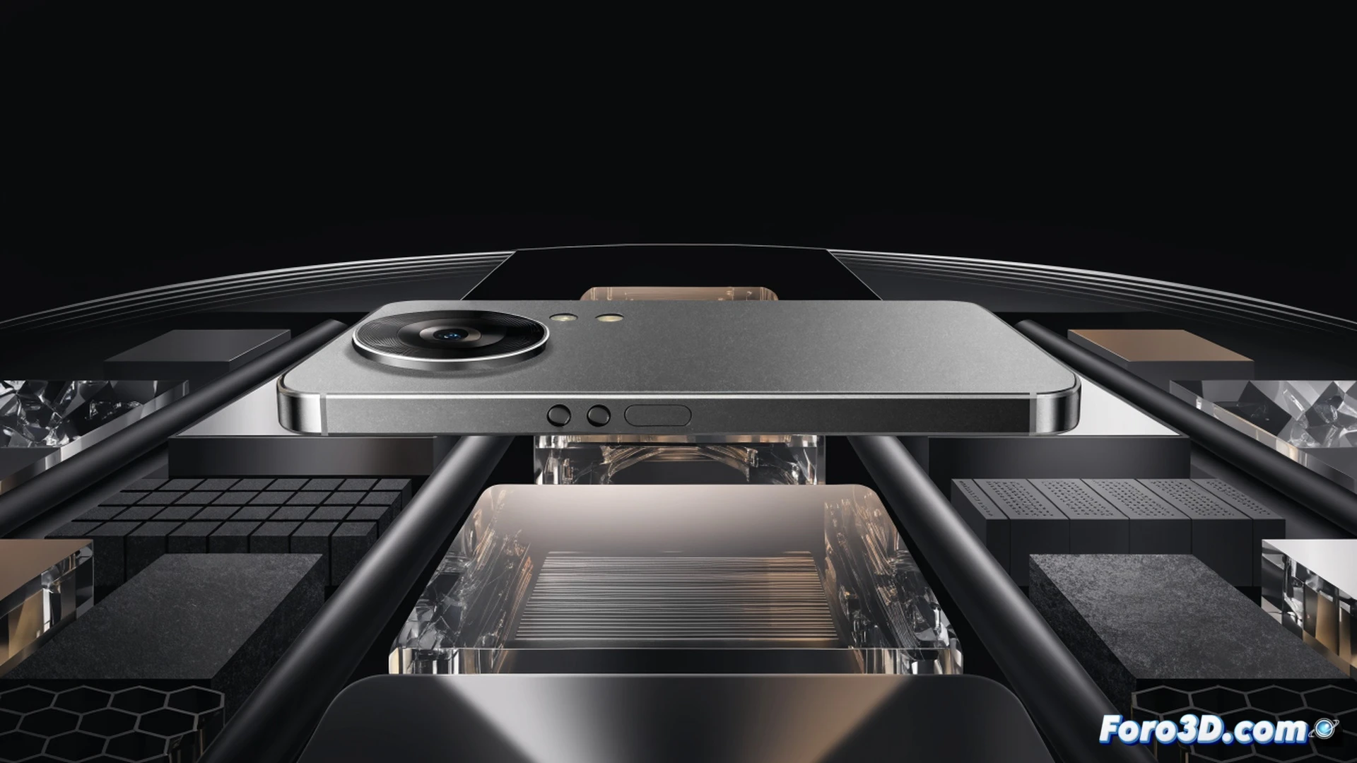 Smartphone motherboard with a magnifying glass hovering over a modest mid-range chip while exaggerated flagship components in the background fade into translucent wireframes, a hand removing superfluous thermal paste and oversized camera modules, technical illustration style, clean white workspace, precision tools arranged on an anti-static mat, subtle glow emanating from the efficient chip, minimalistic composition, photorealistic engineering visualization, process of stripping away unnecessary hardware to reveal core functionality, balanced lighting emphasizing the contrast between excess and essential