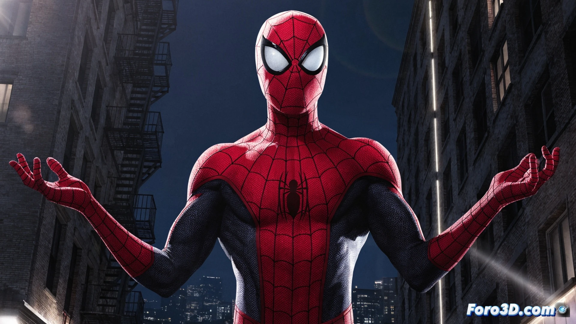 Spider-Man comic book cover creation process, artist hunched over a drawing tablet in a dim studio, stylized web lines being sketched on a digital canvas, hero figure with slumped shoulders and minimal detail, blank white background dominating the composition, comparison to earlier dynamic covers displayed on a nearby monitor, stylus hovering over a flat uninspired pose, engineering visualization of creative workflow, muted color palette of grays and blues, harsh desk lamp casting shadows on scattered reference sheets, photorealistic technical illustration with cinematic lighting