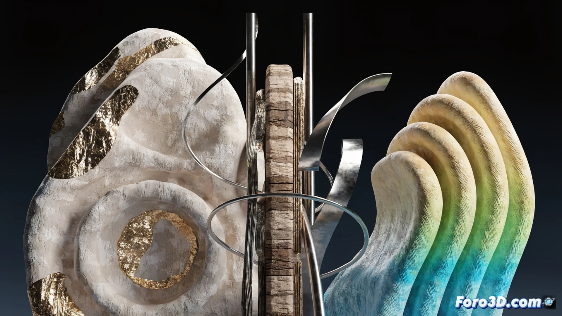 photorealistic digital artist workspace, Substance 3D Sampler interface on dual monitors showing a scanned rock texture being converted into a digital material, OpenPBR material node graph visible on screen, hand manipulating a stylus over a graphics tablet, wireframe sphere floating above the desk with procedural wear patterns being applied, glowing material preview showing seamless tiling, cinematic studio lighting, ultra-detailed keyboard and monitor reflections, technical illustration style, demonstrating real-time material conversion process