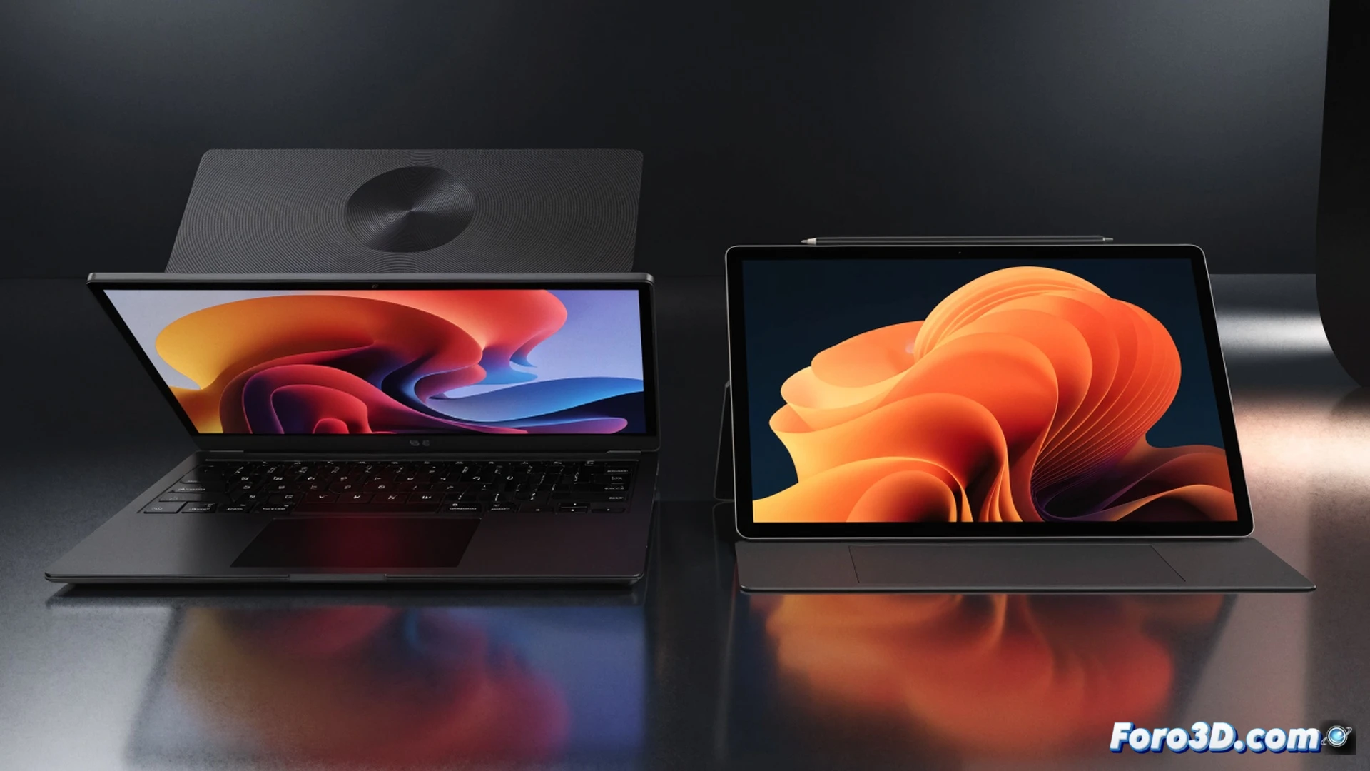 Microsoft Surface Pro con 8 GB de RAM mostrando un procesador de baja potencia y módulos de memoria reducidos, mientras una mano sostiene un presupuesto con cifras tachadas, fondo de taller técnico con herramientas de reparación, luz tenue de monitor azul, estilo photorealistic engineering visualization, componentes internos visibles, placa base con espacio vacío para más RAM, polvo microscópico iluminado, ambiente de trabajo industrial, detalle ultra-realista en disipadores y conectores.