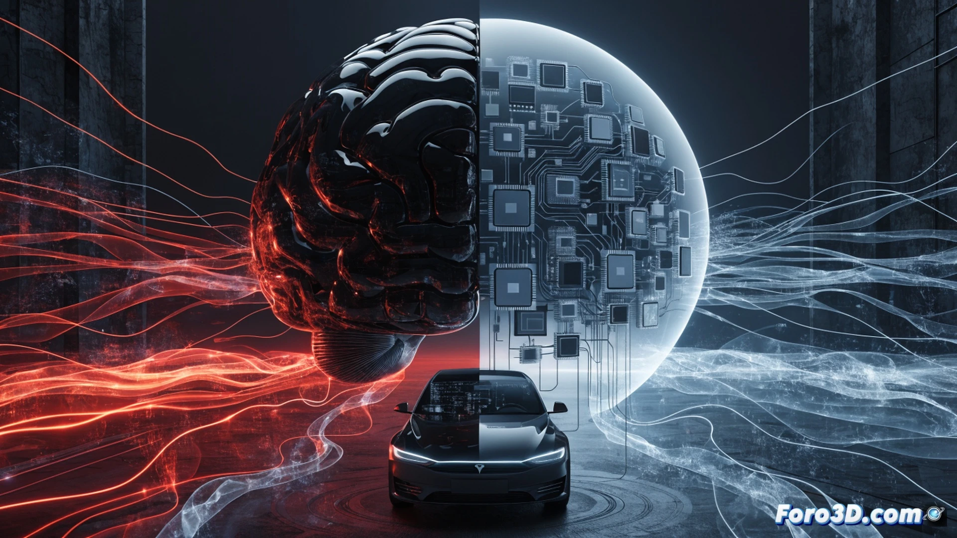 Tesla vehicle dashboard displaying FSD interface with inflated safety metrics, data graphs showing exaggerated 10x improvement claims over human driver, European regulatory documents being examined by investigators while magnifying glass highlights unverified statistics, cinematic technical illustration style, cold blue and silver industrial lighting, holographic data projections floating above steering wheel, skeptical regulators in background reviewing paperwork, photorealistic engineering visualization, detailed circuitry visible through transparent screen layers, dramatic shadows emphasizing deception theme