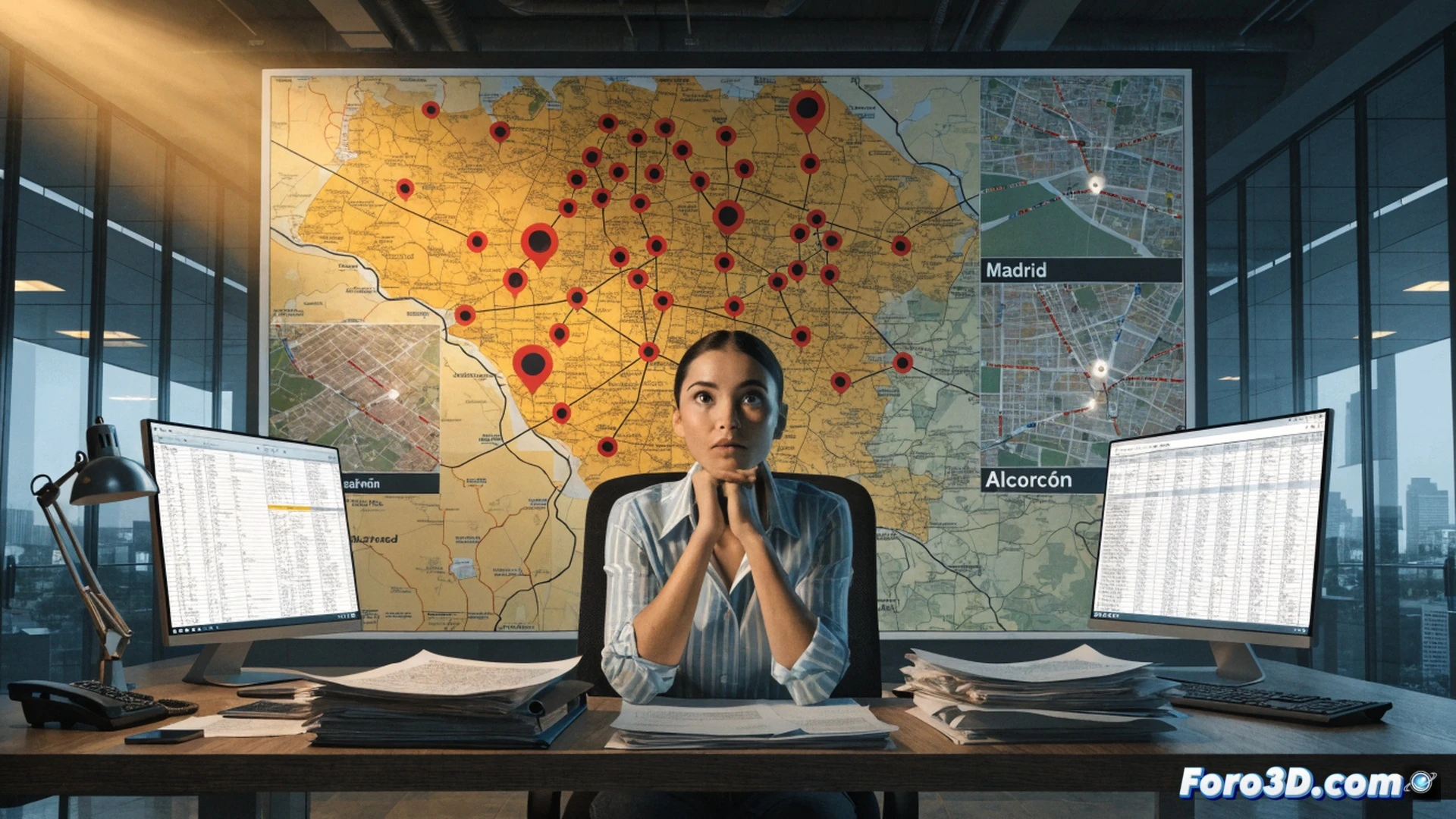Woman´s hand signing a rushed real estate contract on a tablet while a pushy agent points at a loan approval screen showing a red X, another hand counting 6,000 euros in cash on a desk, a digital key icon fading into a question mark, photorealistic technical illustration, tense indoor lighting, financial documents scattered, smartphone displaying a rejected mortgage application, dramatic shadows, ultra-detailed textures of paper and plastic, cinematic composition