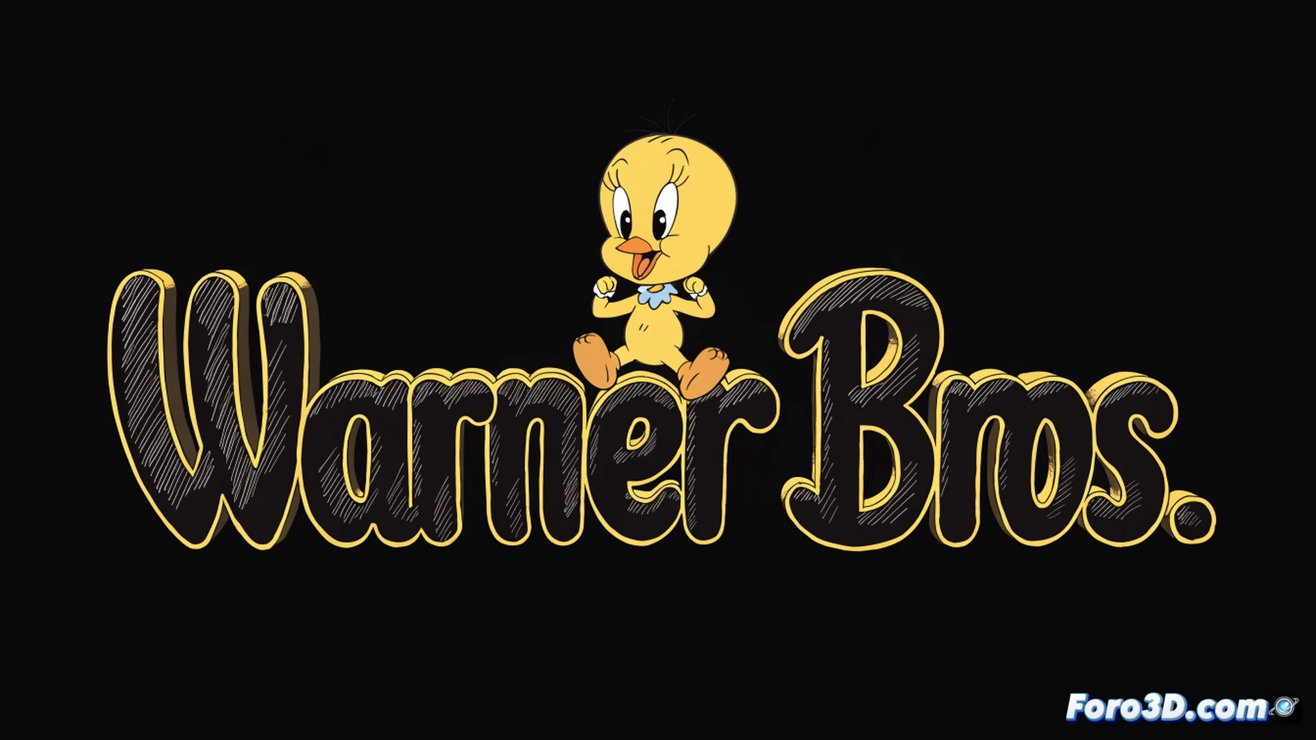 flat vector animation logo design process, Tweety bird character flying in mid-air beside a simplified golden Warner Bros shield emblem, bold primary colors without gradients or textures, clean outlines and minimal shading, digital tablet screen showing flat vector layers and color swatches, animator hand adjusting curves with stylus, nostalgic cartoon aesthetic reminiscent of 1940s hand-drawn animation, technical illustration style, soft studio lighting on desk, geometric precision in logo construction, smooth motion lines trailing behind Tweety during flight sequence, ultra-detailed vector nodes visible on interface, cinematic composition with balanced negative space