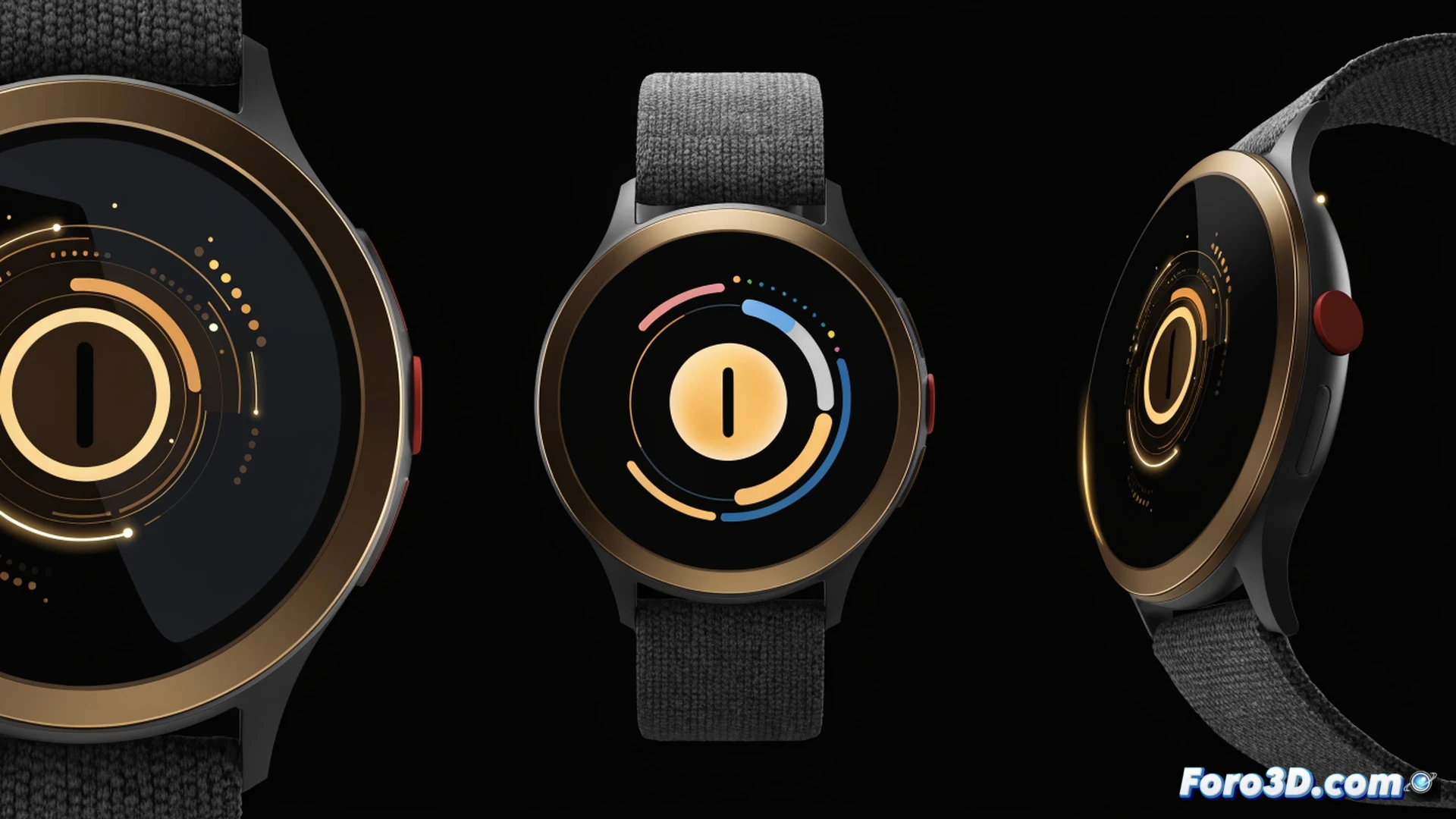 Pixel Watch 2, 3 y 4 en fila sobre base de carga, mostrando esferas con widgets interactivos actualizándose en vivo, gráfico de batería subiendo al 10% extra mientras un usuario recibe notificaciones sin tocar la pantalla, fondo de escritorio con código de optimización de software, iluminación suave de estudio, estilo photorealistic technical illustration, detalles de pantalla AMOLED encendida, reflejos metálicos en bordes, representación de proceso de eficiencia energética