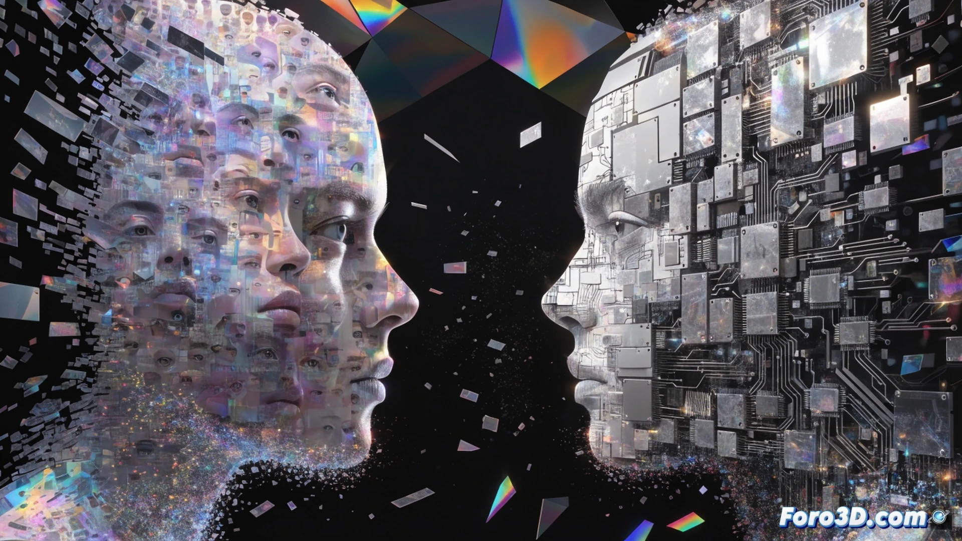 photorealistic technical scene of a futuristic data control panel, a glowing decentralized network of nodes forming a shield around a silhouette user, while transparent data streams flow away from big tech server towers toward the user's hands, holographic blockchain locks clicking into place over personal data files, cinematic engineering visualization, sleek metallic surfaces, blue and orange neon lighting, volumetric fog, ultra-detailed circuit board textures, dynamic action of data being reclaimed