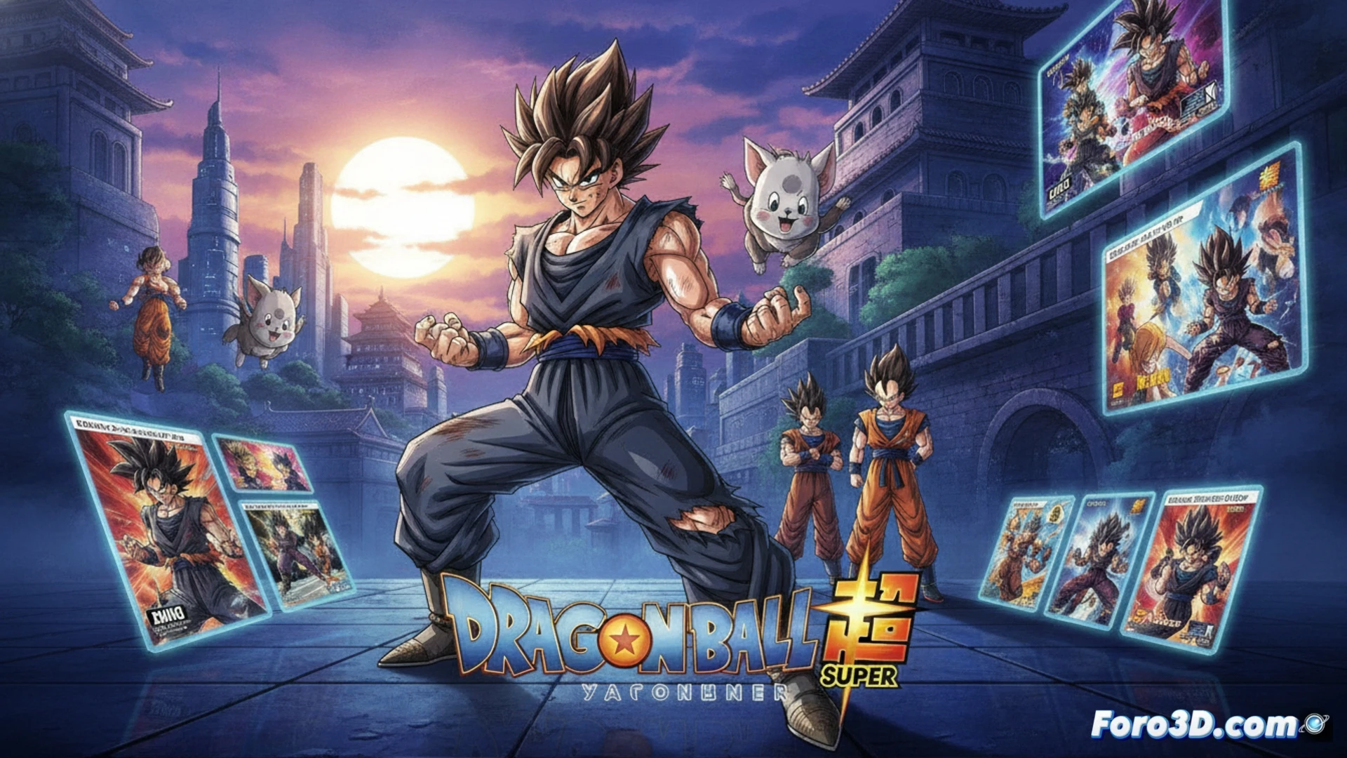 Yamcha en pose de lucha elevándose del suelo polvoriento, arena levantada por su impacto al esquivar un ataque, frente a un Saibaiman destrozado a sus pies, fondo de un campo de batalla con escombros de roca y cráteres, figuras borrosas de Goku y Vegeta observando desde atrás, estilo cinematográfico épico, iluminación dramática con rayos de sol atravesando nubes de polvo, musculatura tensa y vendajes desgastados, expresion de determinación seria, textura realista de piel y tela, sombras marcadas, photorealistic technical render con efecto de cámara lenta