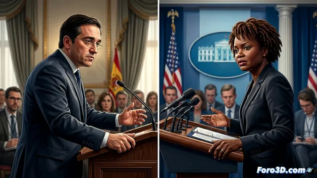 Análisis Visual de un Desencuentro Diplomático: España vs. EE.UU.