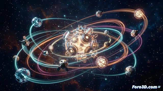 Animación Orbital Procedural con Geometry Nodes en Blender