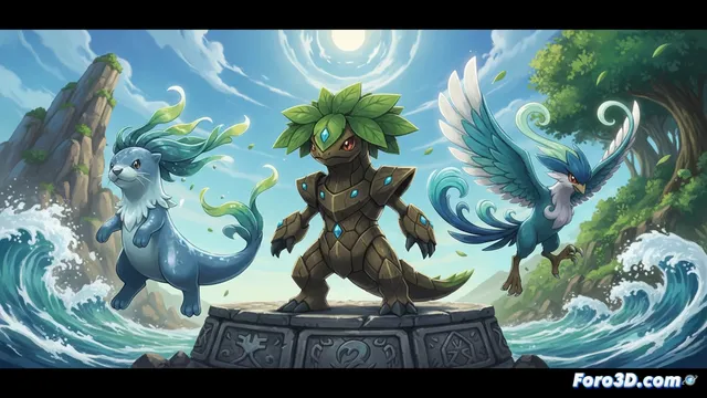 Diseño y Animación de los Iniciales de Pokémon Wind and Waves