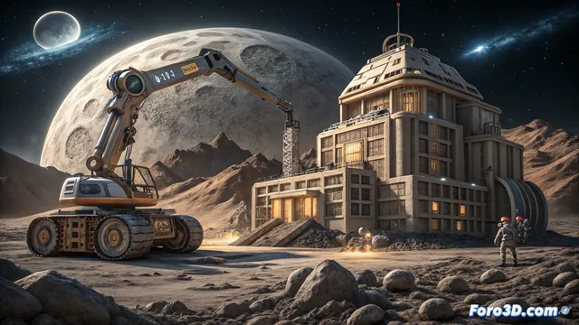 Fabricación aditiva con regolito: BIM para hábitats lunares