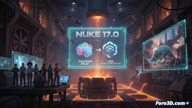 Foundry presenta Nuke 17.0 con soporte nativo para Gaussian Splat y USD