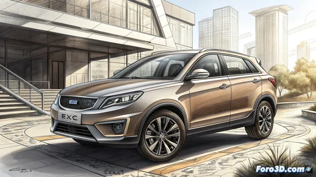 Geely EX5: Análisis Técnico de su Diseño y Modelado 3D