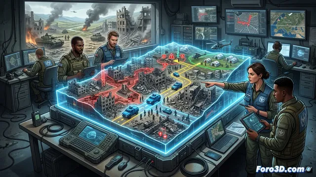 Gemelos digitales para evacuaciones en conflictos