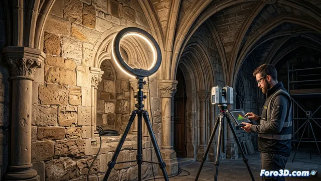 Halo Pro 360 Light: Iluminación Especializada para Captura 3D y Geomática