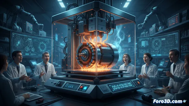 Impresión 3D de un motor eléctrico funcional en solo 3 horas