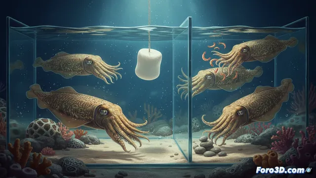 Las sepias superan el test del malvavisco, muestran autocontrol