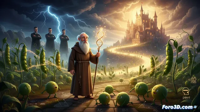 Mendel y los Guisantes Animados: Un Viaje 3D a los Genes