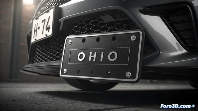 Ohio estudia placas blackout, diseño minimalista para vehículos