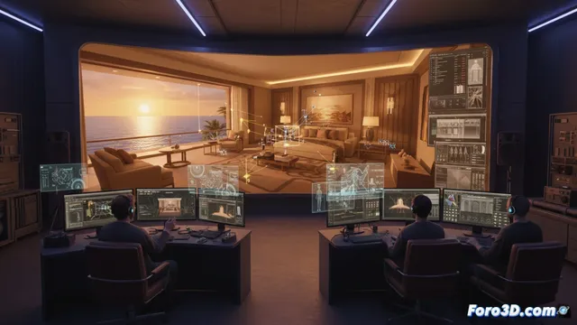 Previsualización 3D en series como The White Lotus