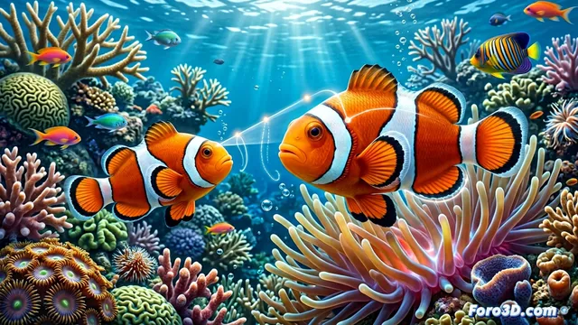 Visualizando cómo los peces payaso cuentan franjas para su jerarquía