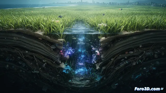 Visualizando el sumidero de carbono milenario de la Posidonia