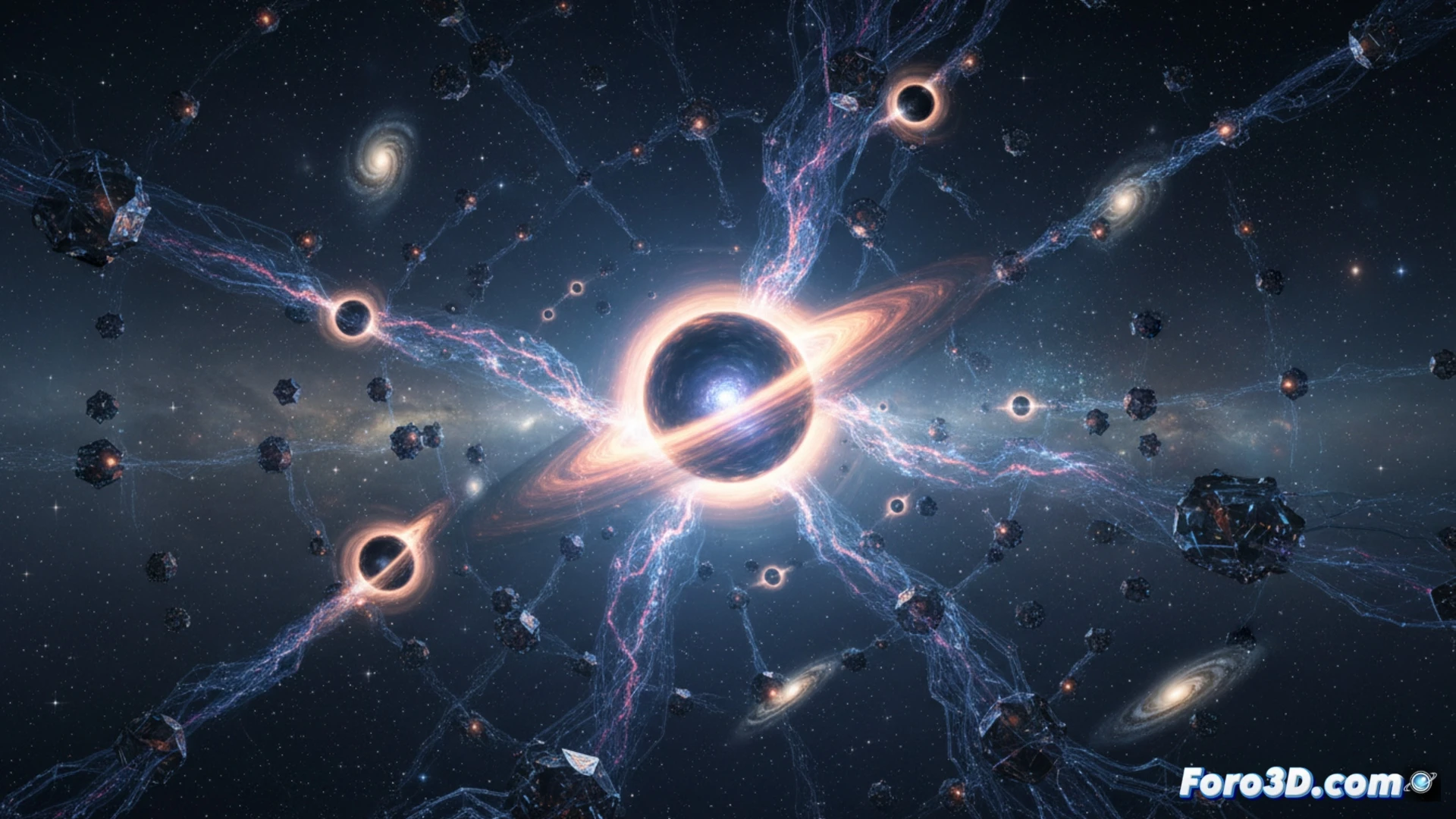 Agujeros negros como fuente de energía oscura: una visualización