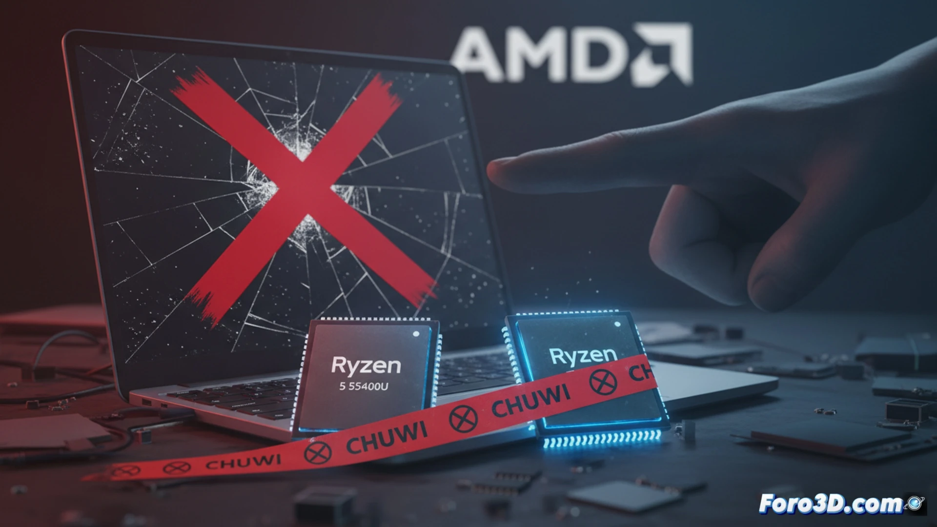 AMD condena a Chuwi por etiquetar mal procesadores en portátiles