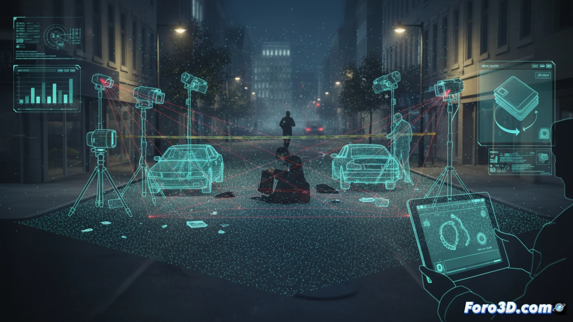 Análisis 3D de escenas de robo con tirón: tecnología contra el delito urbano