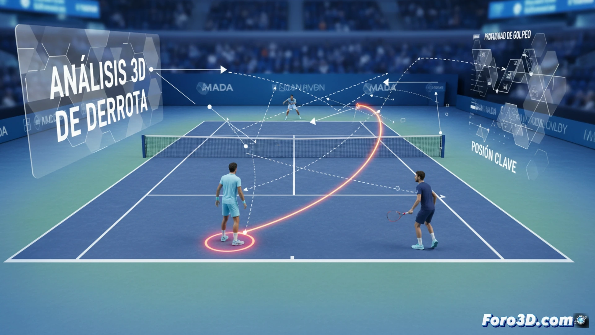 Análisis 3D de la derrota de Alcaraz ante Medvedev en Indian Wells
