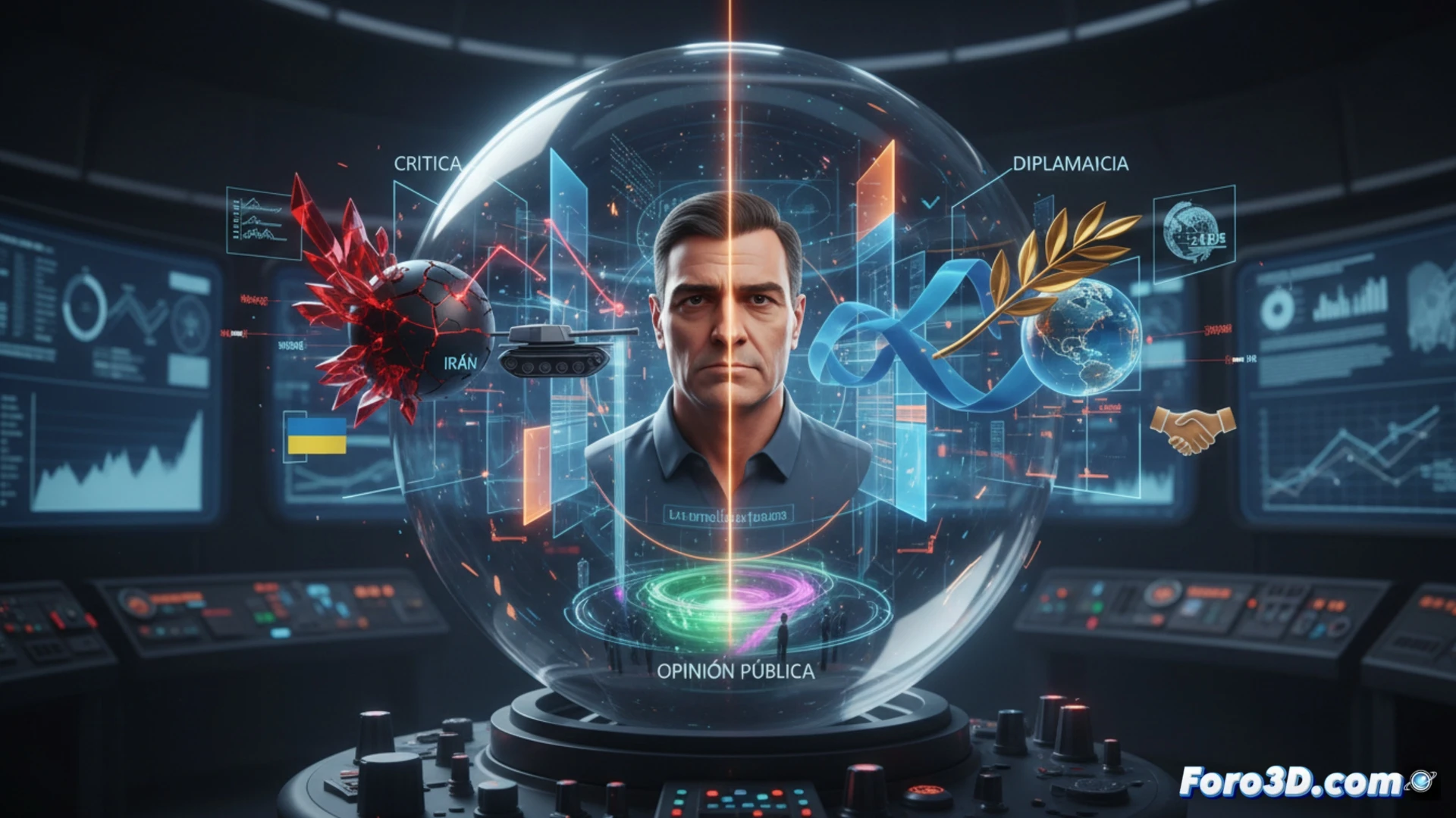 サンチェス、イランに関する外交姿勢の3D分析