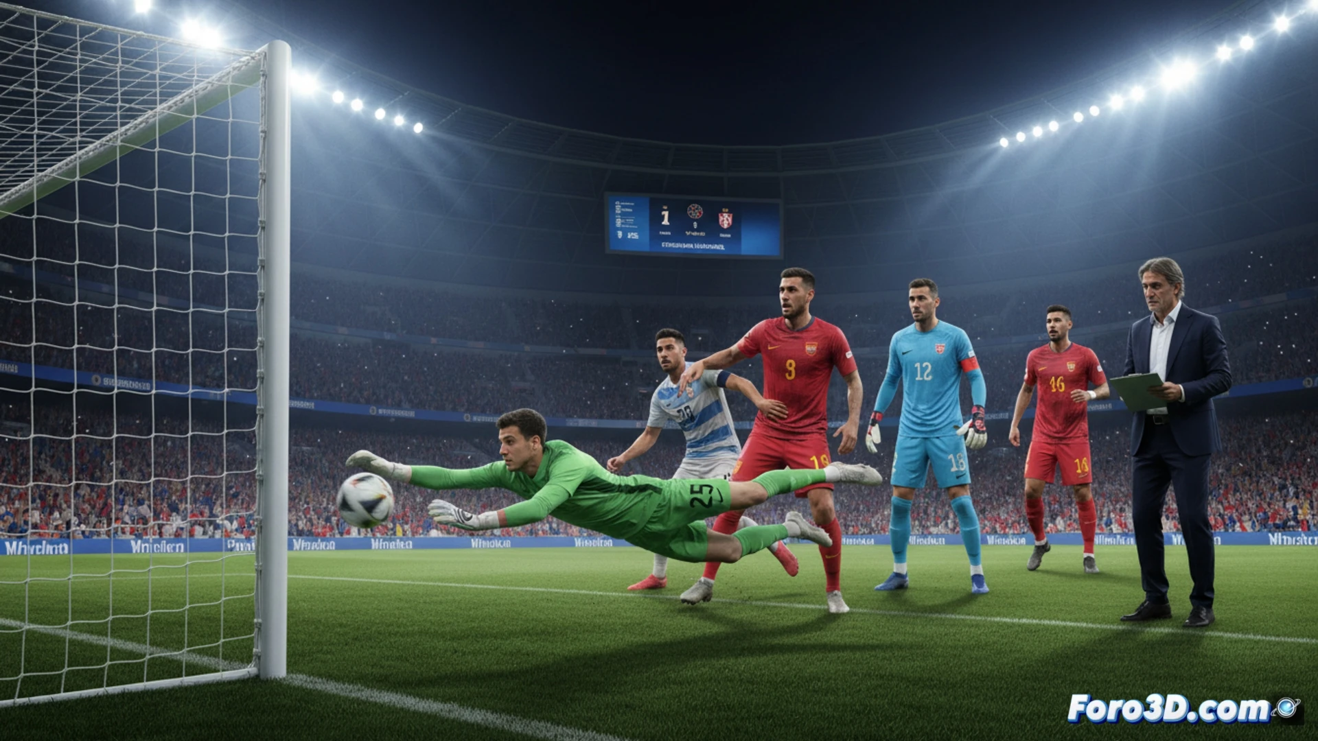 Análisis 3D de los porteros de España ante Serbia