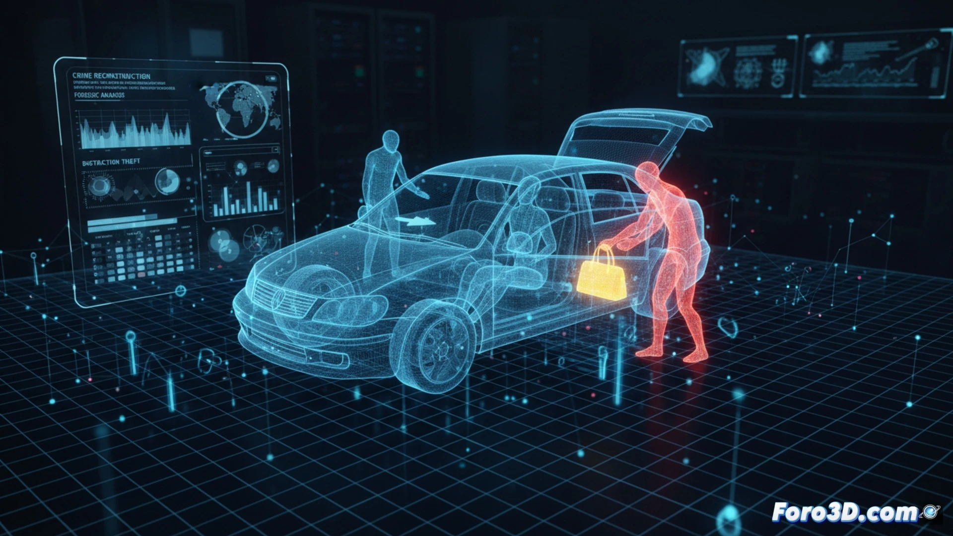 Análisis 3D de robos desde vehículos por distracción