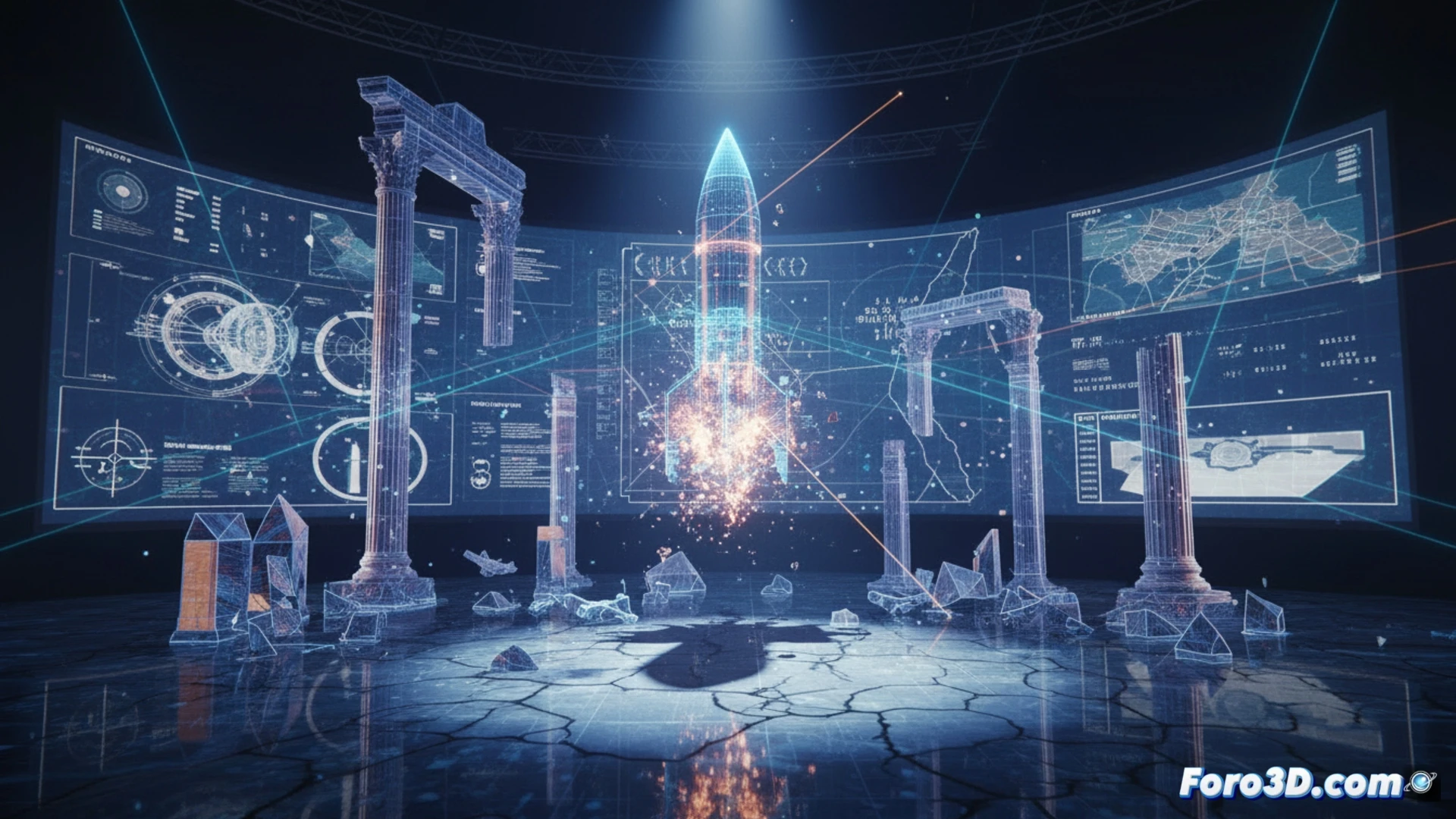 Análisis 3D del ataque iraní a objetivos clave en Israel