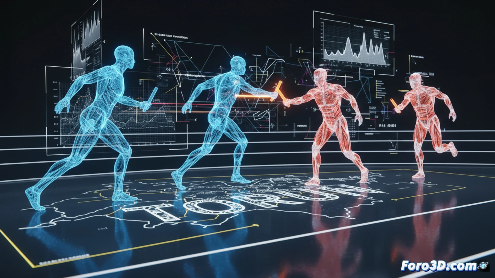 Análisis 3D del éxito español en relevos 4x400m