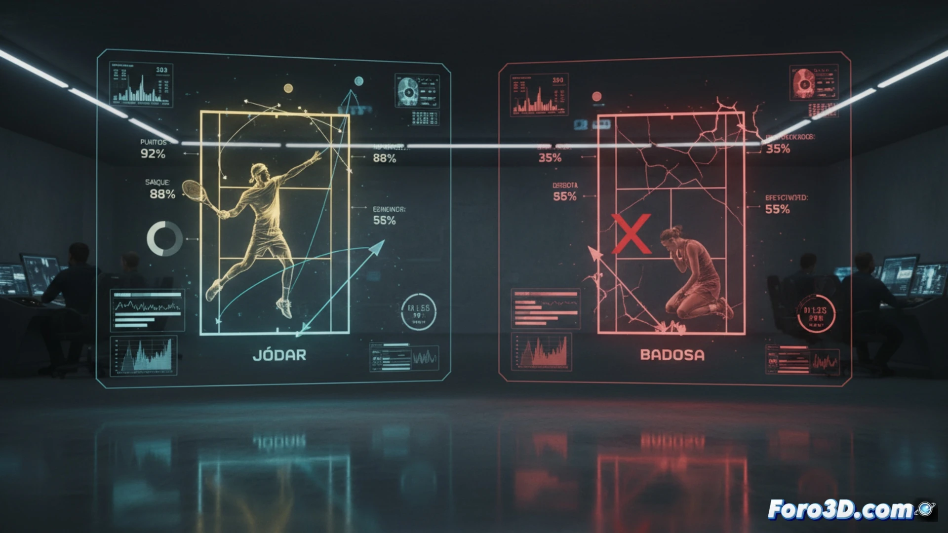 Análisis 3D del hito de Jódar y la caída de Badosa en Miami