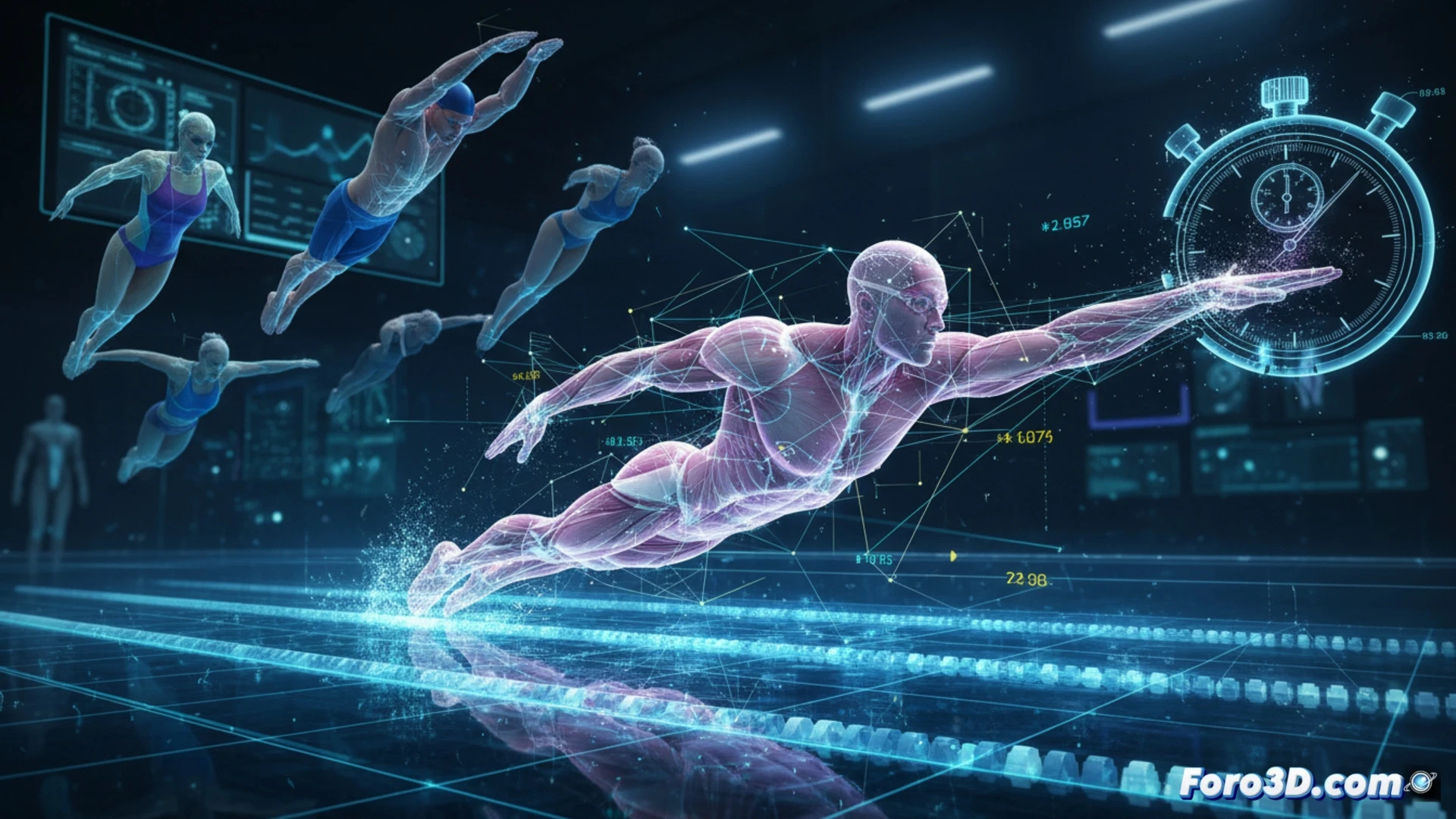 Análisis 3D del récord de España en natación: más allá del crono