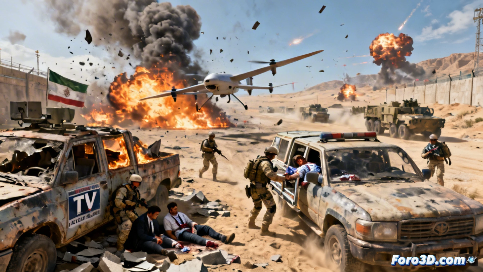 Análisis 3D Forense del Ataque con Drones en Arabia Saudita