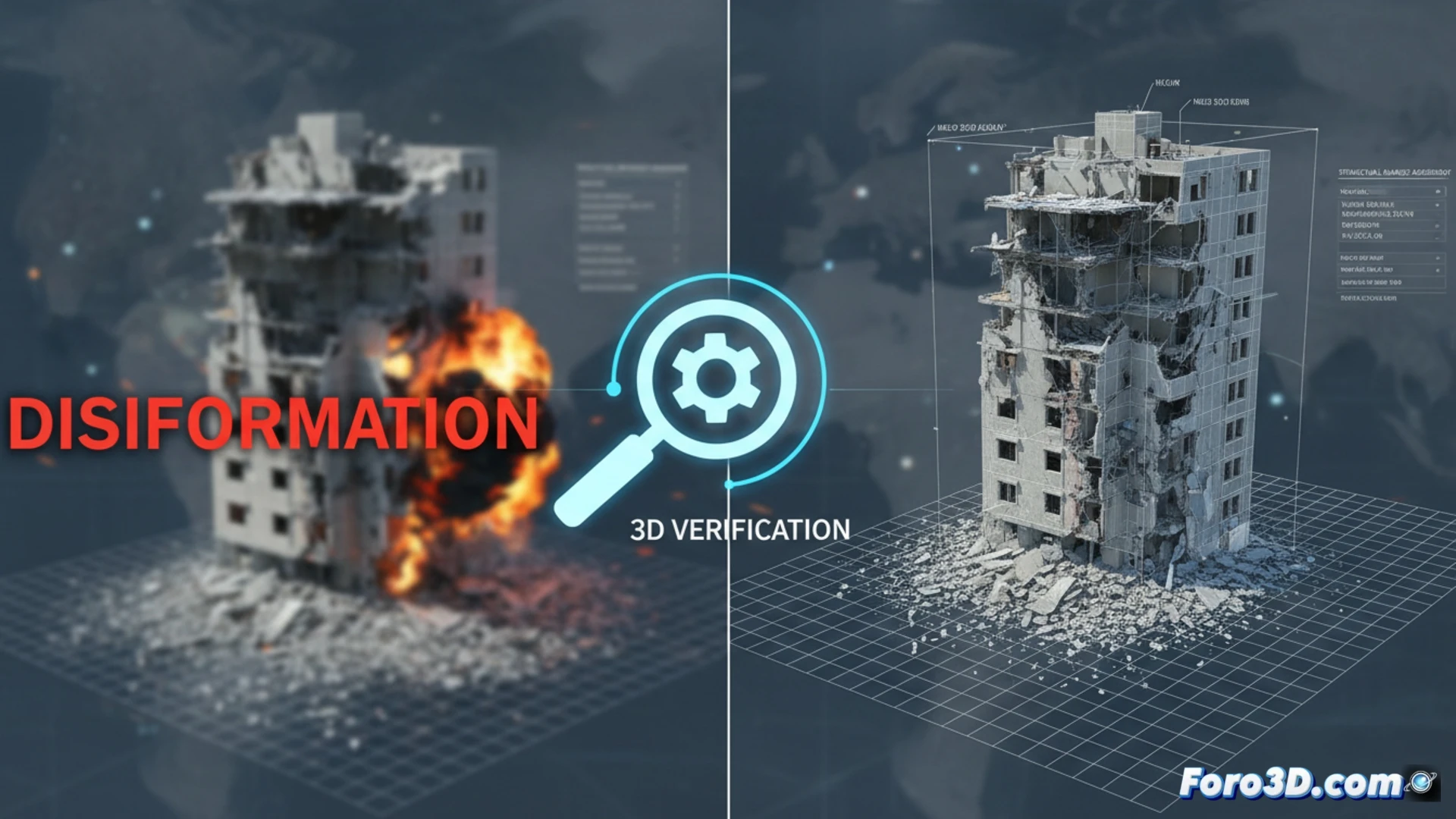 Análisis 3D para verificar daños reales en ataques